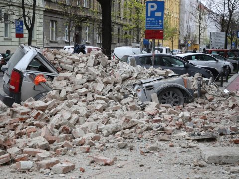 Többen megsérültek egy földrengésben Zágrábban