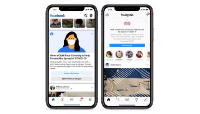 A Facebook és az Instagram is a helyes maszkviselés fontosságára figyelmeztet