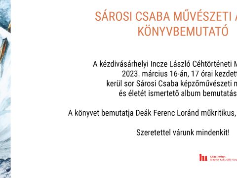 Sárosi Csaba művészeti album bemutatója