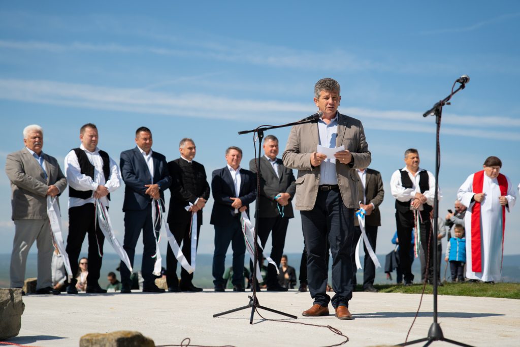 Balogh Tibor kézdiszentléleki polgármester a pünkösd és a csíksomlyói búcsú fontosságát hangsúlyozta. Fotó: Tuchiluș Alex