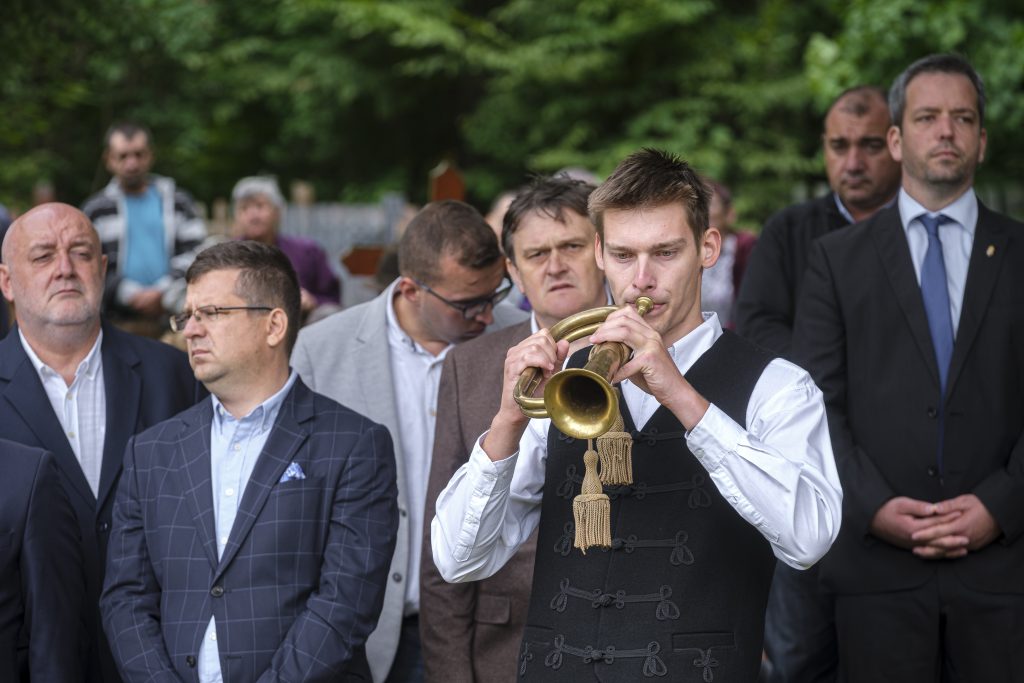 Szép Szilamér 3 éve elfújta vele a Magyar Királyi Honvédség takarodóját. Fotó: Veres Nándor