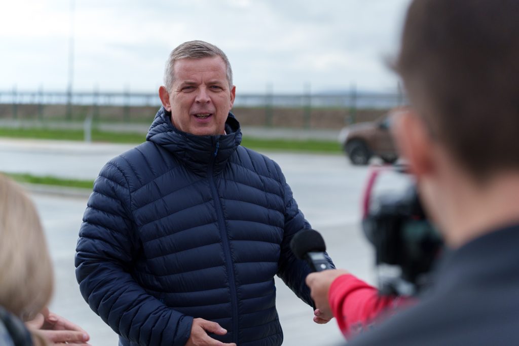 Miklós Zoltán képviselő a választások tétjére hívta fel a figyelmet. Fotó: Tuchiluș Alex