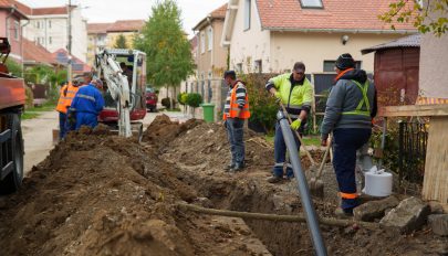 Blokád alatt az egyik sepsiszentgyörgyi utca