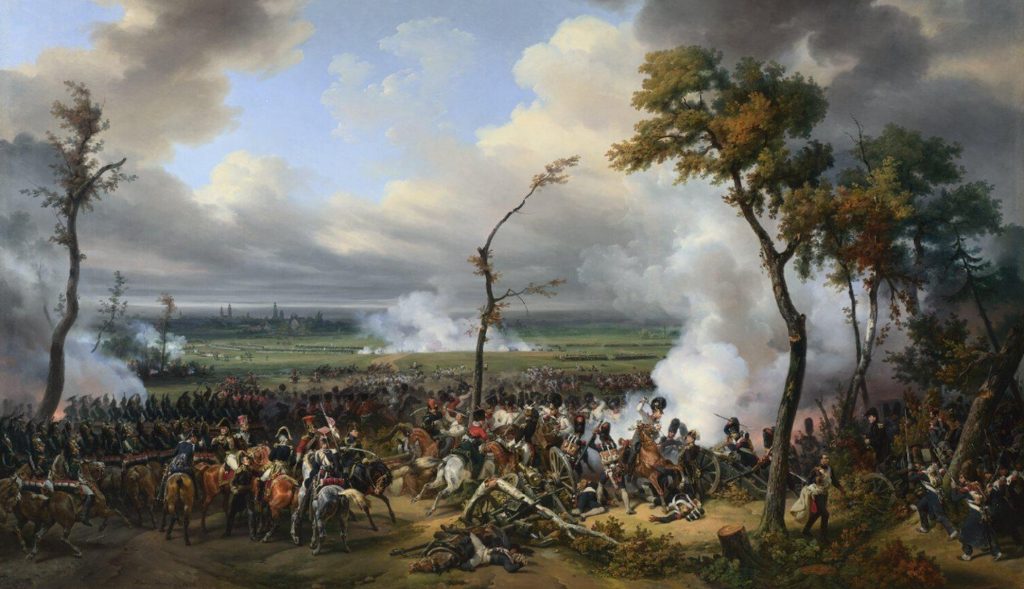 A hanaui csata (Horace Vernet, 1824). Itt a két csíki határőr zászlóalj több mint 400 főt veszített. FOTÓ: NATIONAL GALLERY (LONDON)